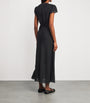 Clarice V-Neck Midi Dress BLACK