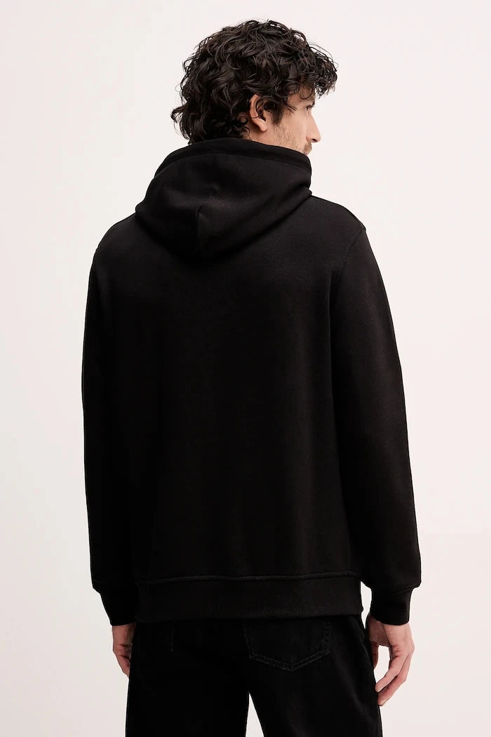 Karl Lagerfeld kapüşonlu erkek pamuklu sweatshirt