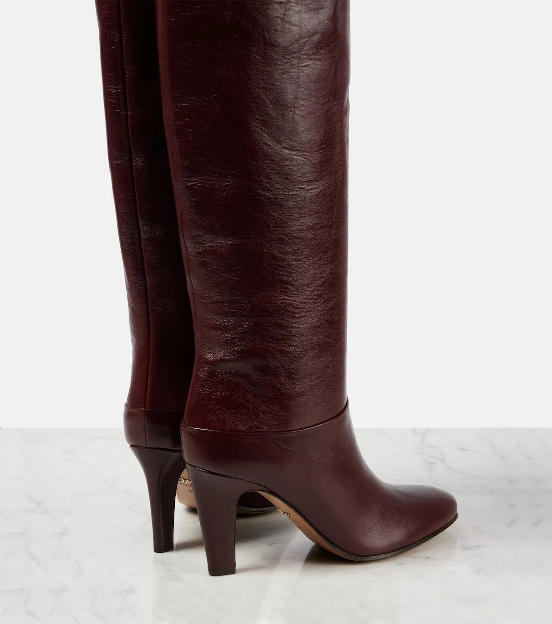 Chloé - Eve 85 leather over-the-knee boots