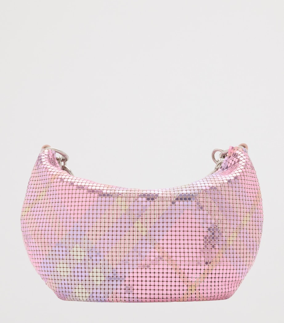 Pink Chainmail Shoulder Bag