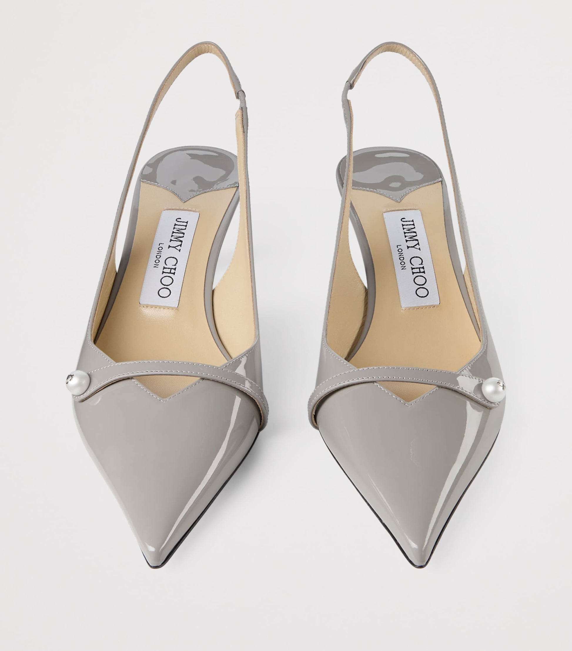 Jimmy Choo Amita 45 Leather Slingback Pumps