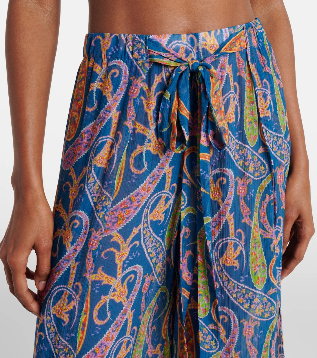 Etro - Paisley wide-leg pants