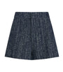 Navy The Tweed Shorts