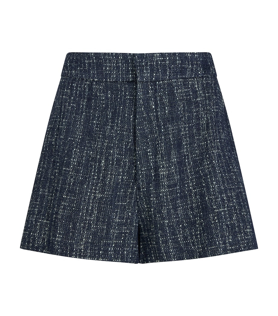 Navy The Tweed Shorts
