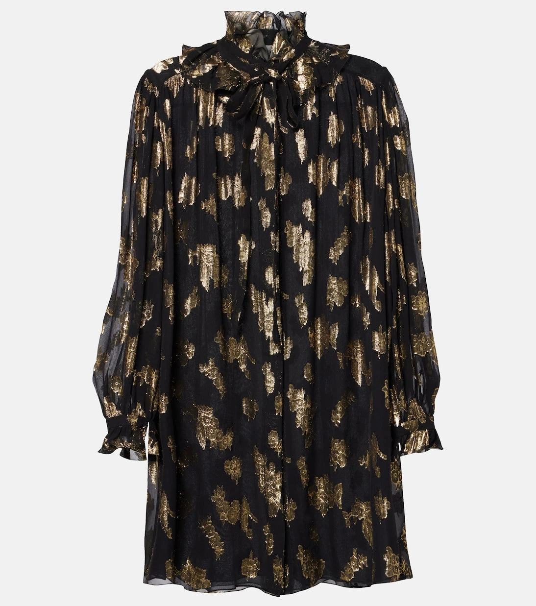 Chloé - Ruffled silk-blend minidress
