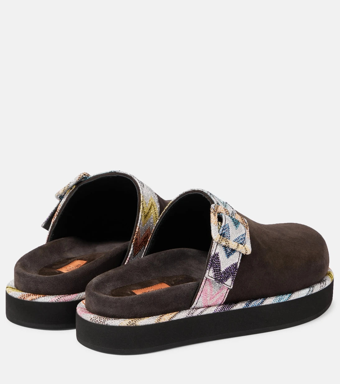 Missoni - Zigzag suede clogs
