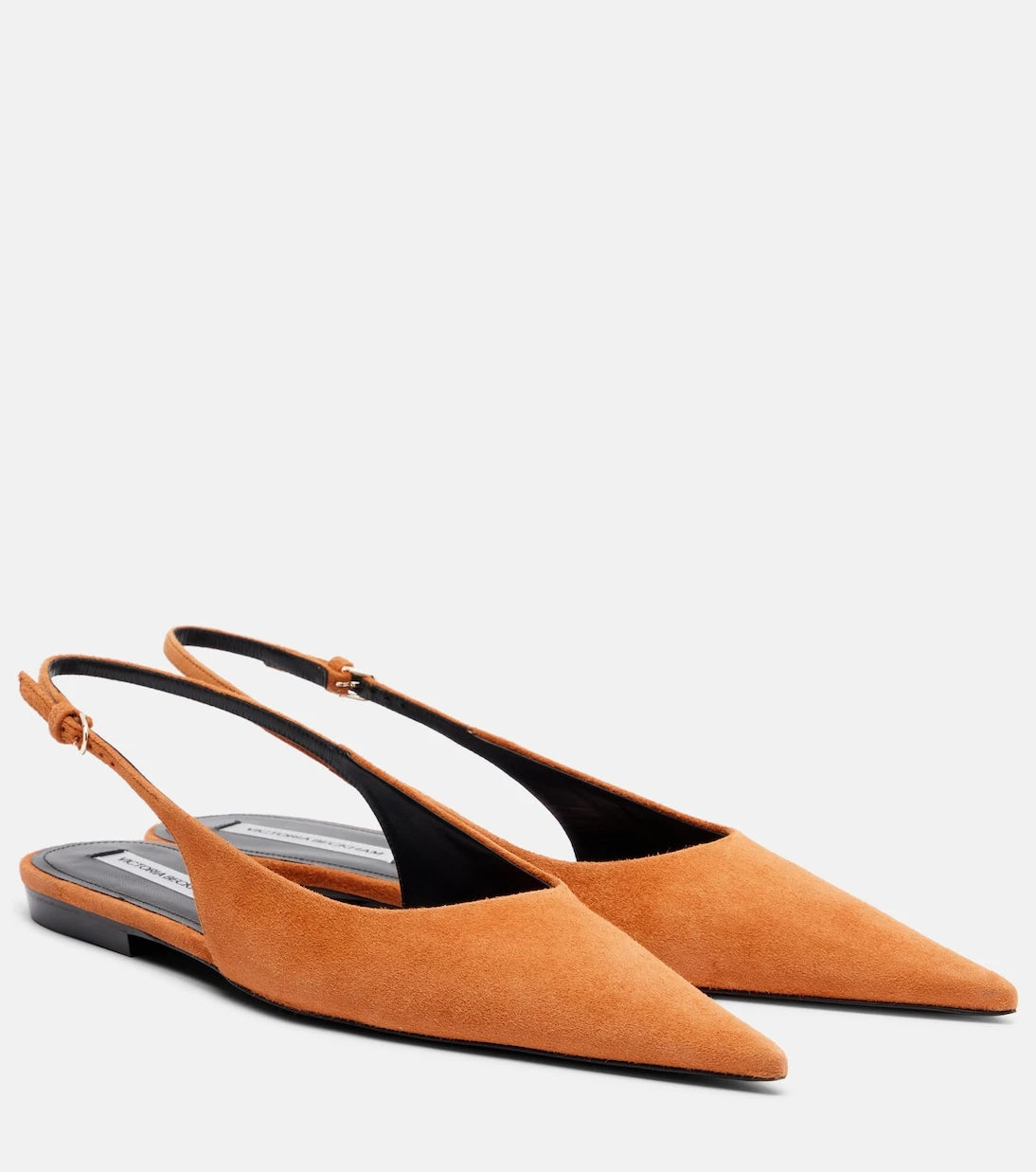 Victoria Beckham - Suede slingback flats