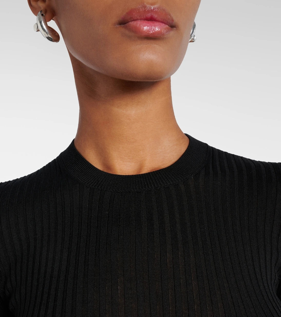 Jil Sander - Ribbed-knit silk sweater
