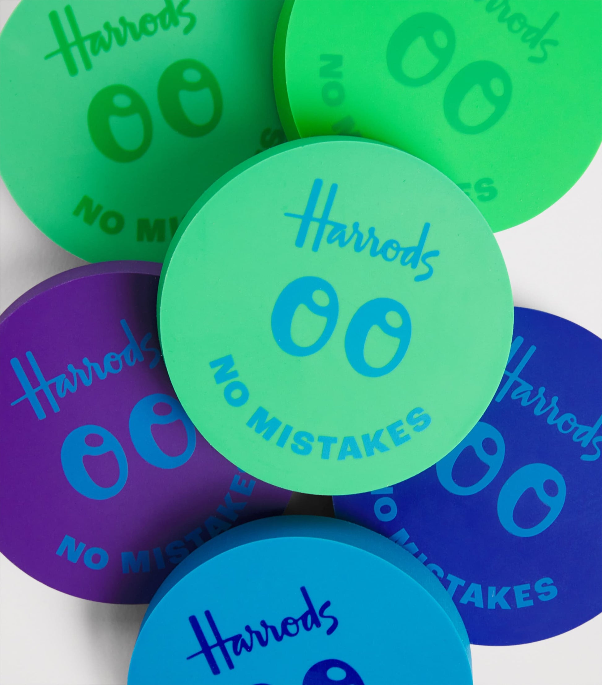 Harrods No Mistakes Erasers (Set of 6)