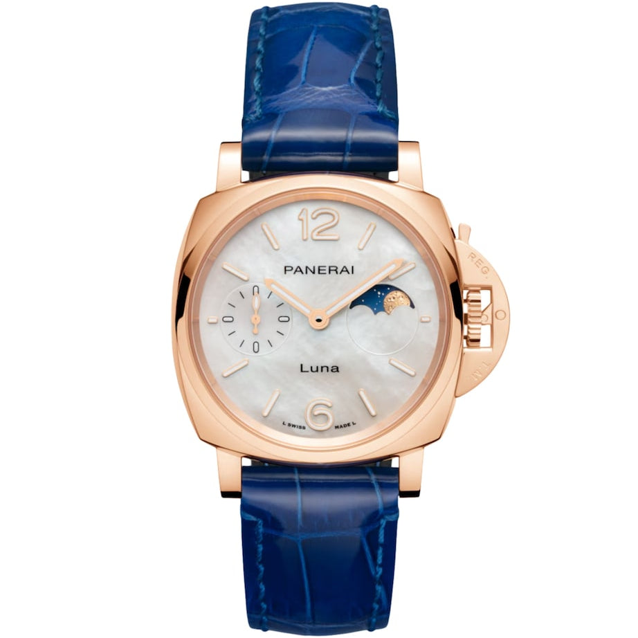 Panerai Goldtech Luminor Due Luna Madreperla Watch 38mm