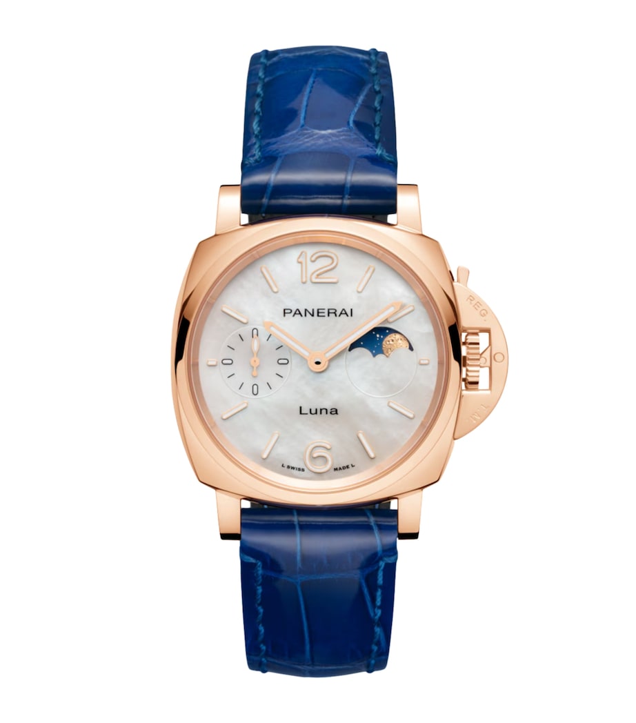 Panerai Goldtech Luminor Due Luna Madreperla Watch 38mm