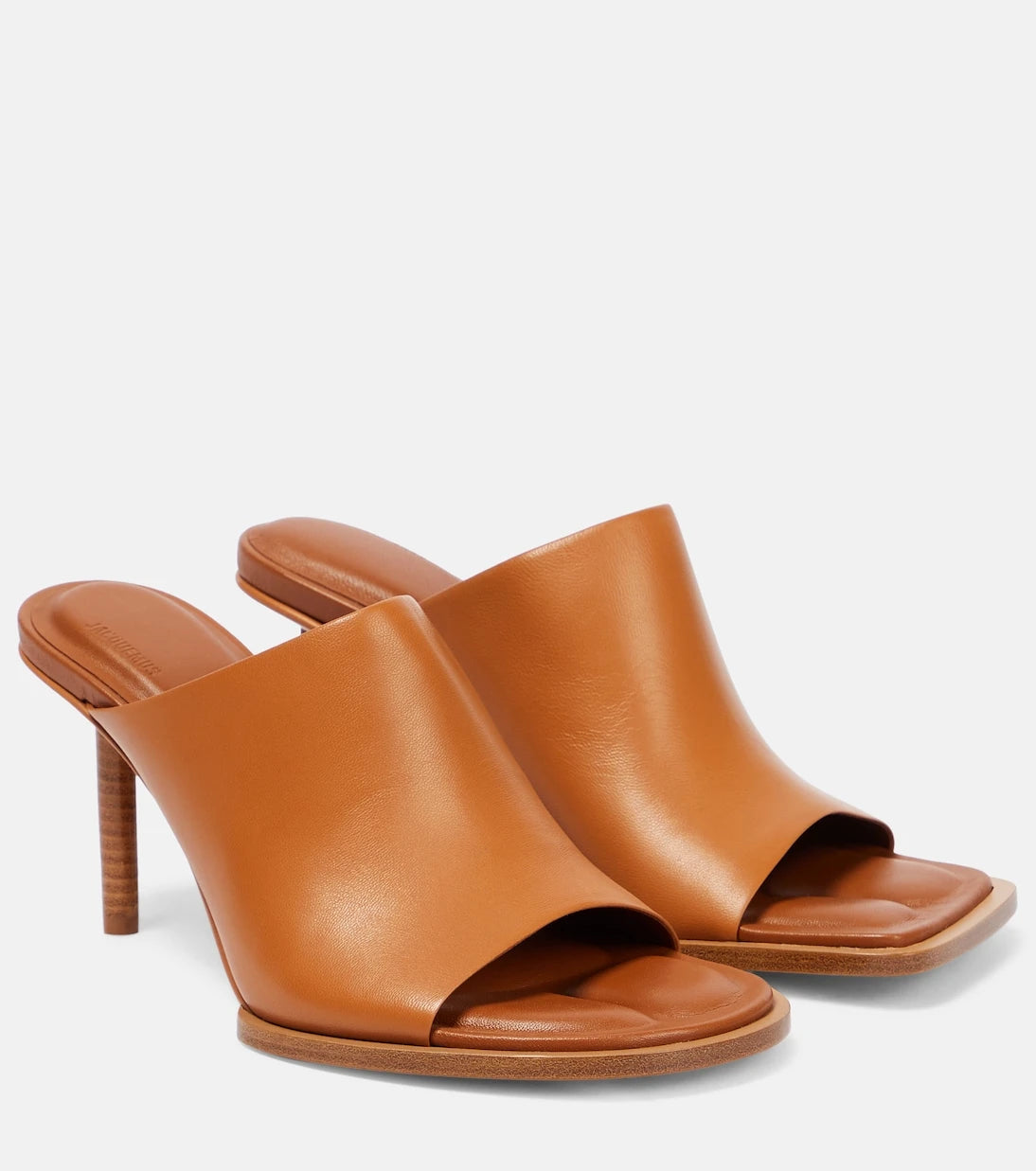 Jacquemus - Les Mules Carrés Ronds leather mules
