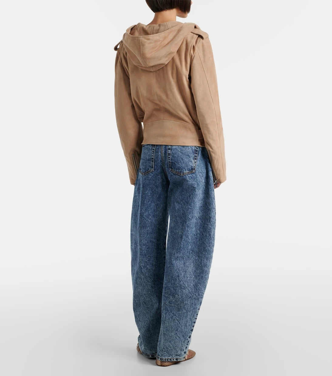 Alaïa - Suede biker jacket