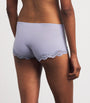 Skims Purple Lace-Trim Fits Everybody Boyshort Briefs