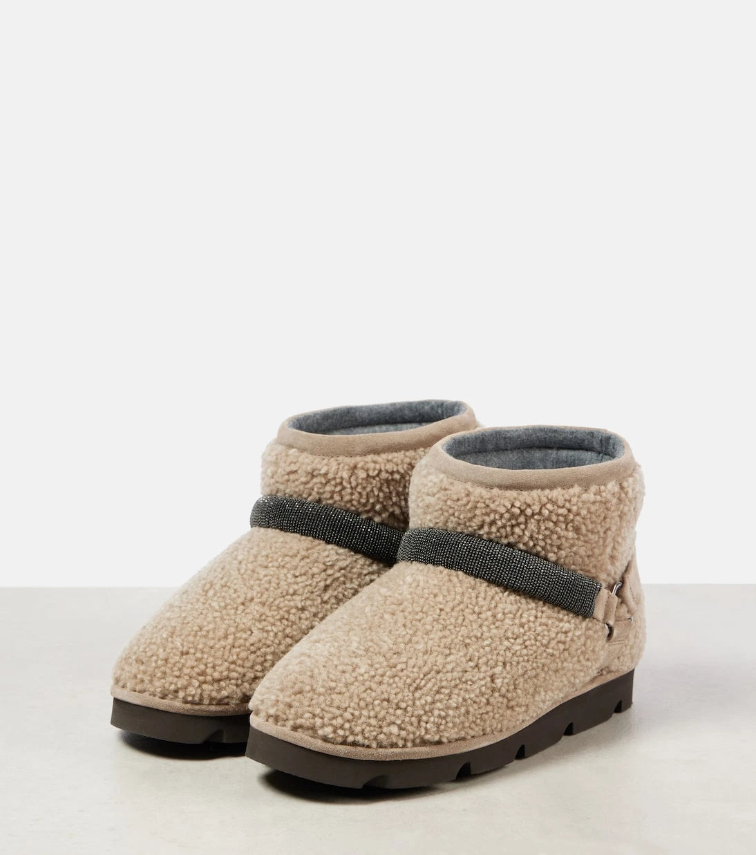 Brunello Cucinelli - Monili Beads shearling snow boots
