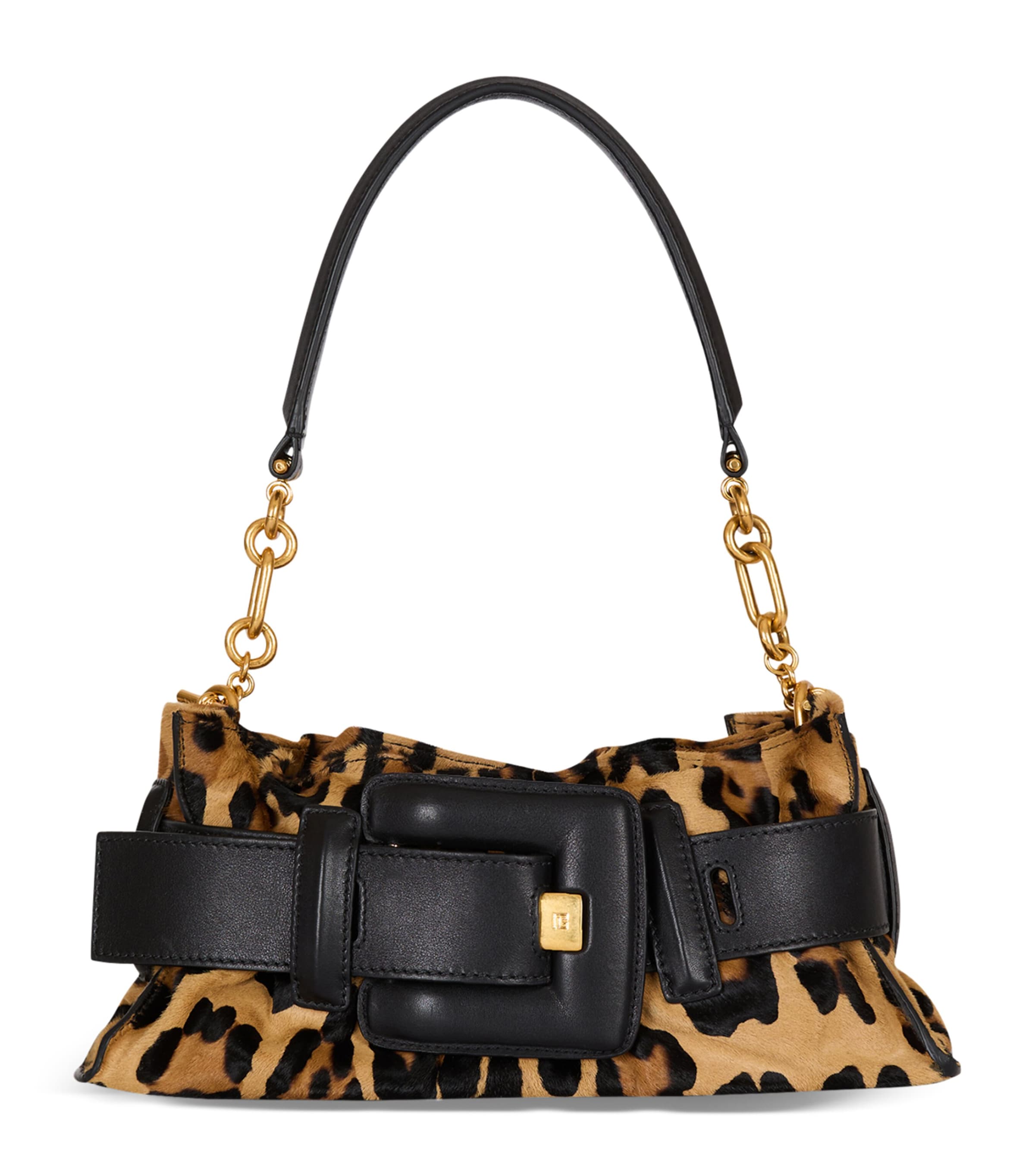 Brown Mini Leopard Anthem Shoulder Bag