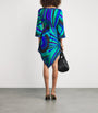 PUCCI Multi Silk Iride Print Midi Dress