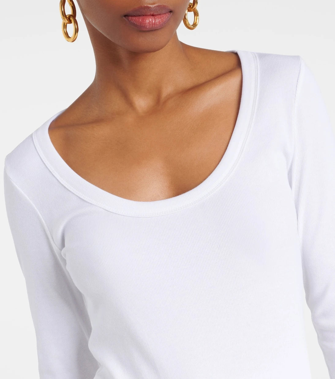 Toteme - Ribbed-knit cotton jersey top