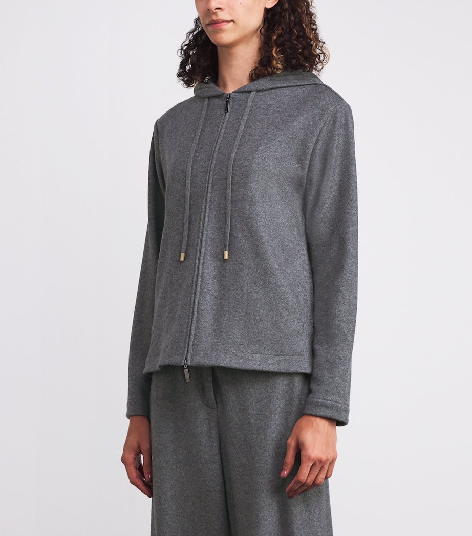 Grey Kid Cashmere Hoodie