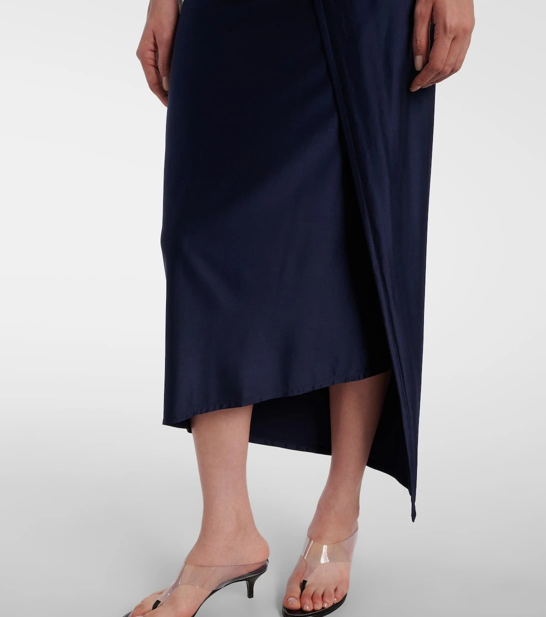 Rabanne - Draped jersey maxi dress