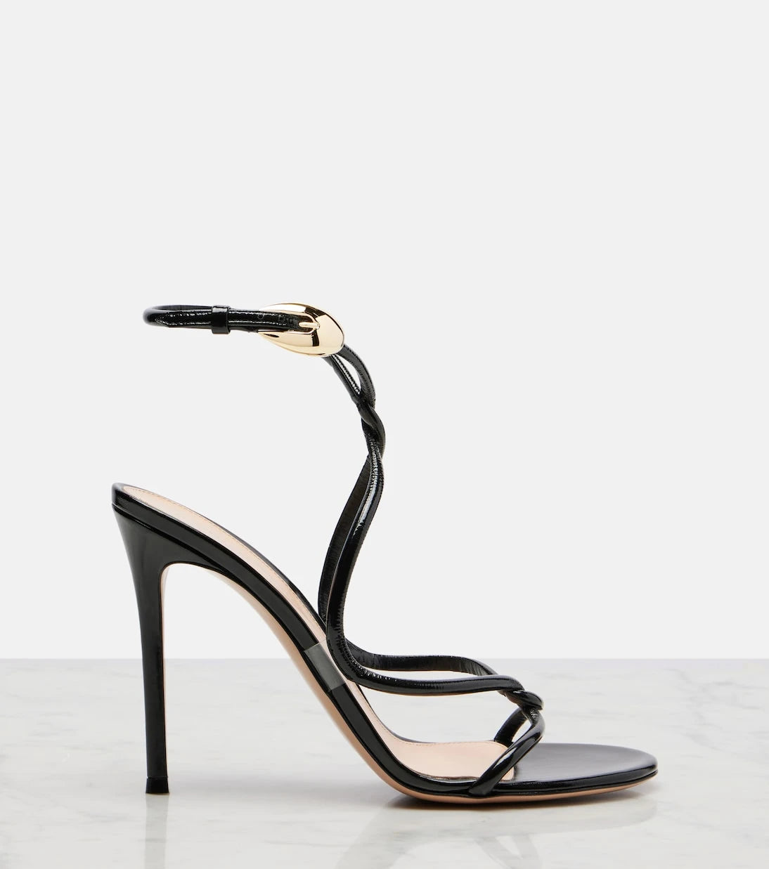 Gianvito Rossi - Jungle Mamba leather sandals
