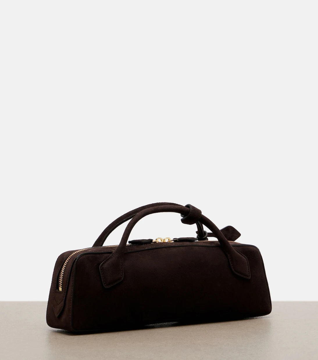 Alaïa - Le Teckel Small suede top-handle bag