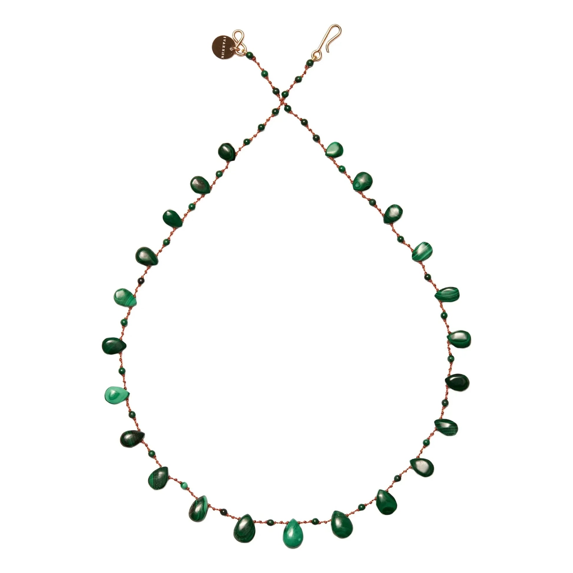 Ivarene - Savannah Drops &amp; Beads necklace | Malachite