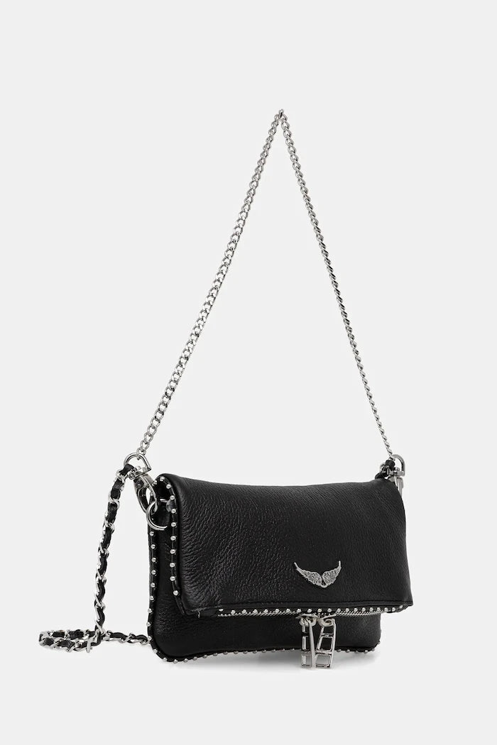 ZADIG&VOLTAIRE ROCK NANO GRAINED LEATH STUDS Deri Çanta