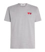 Comme Des Garçons Play Embroidered Double-Heart T-Shirt