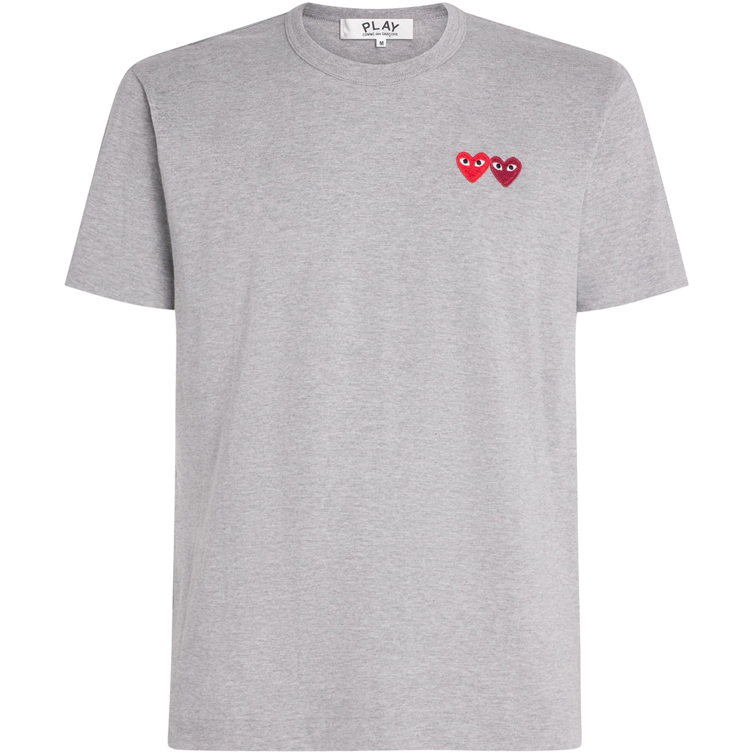 Comme Des Garçons Play Embroidered Double-Heart T-Shirt