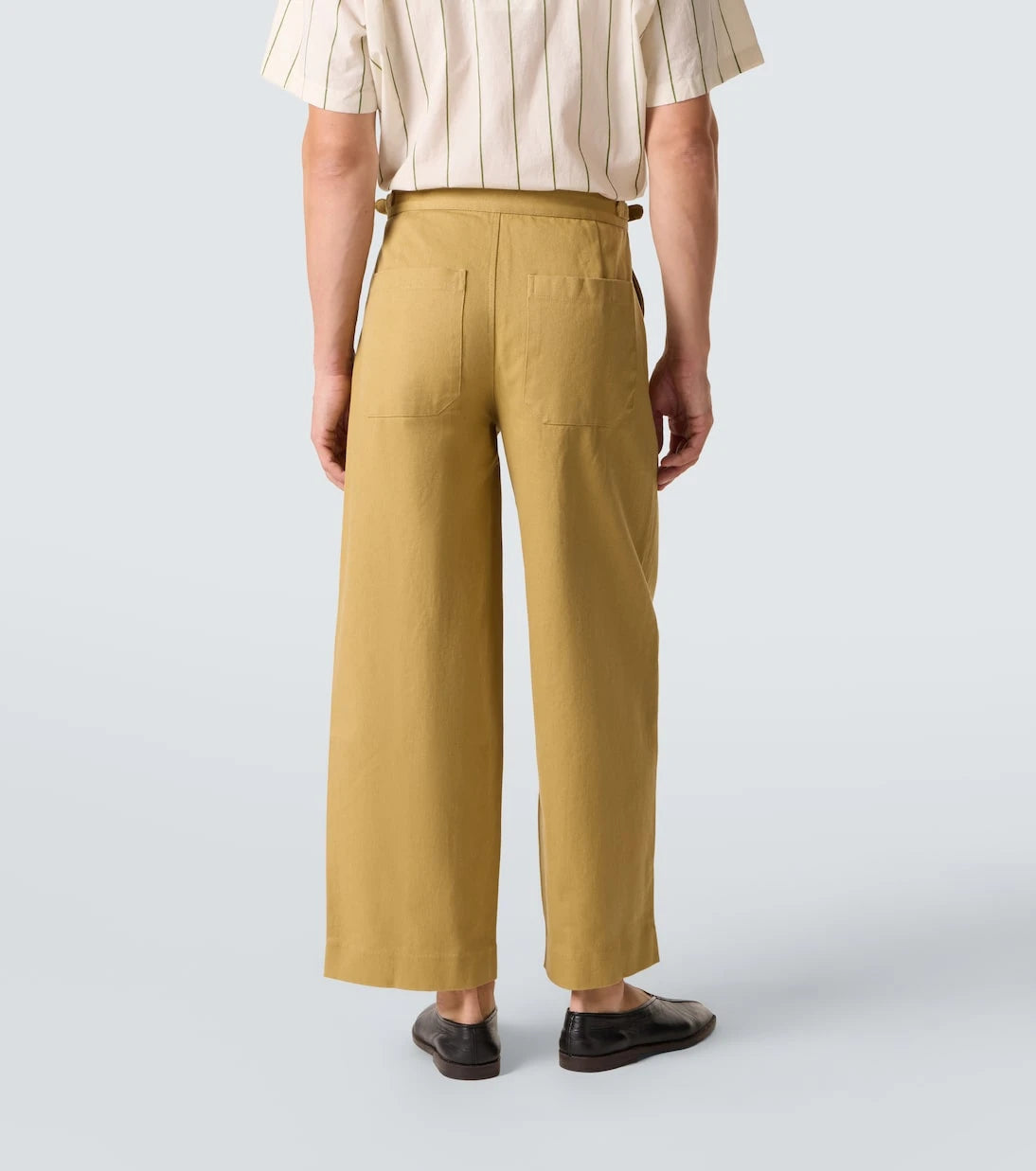 Bode - Cotton twill wide-leg pants
