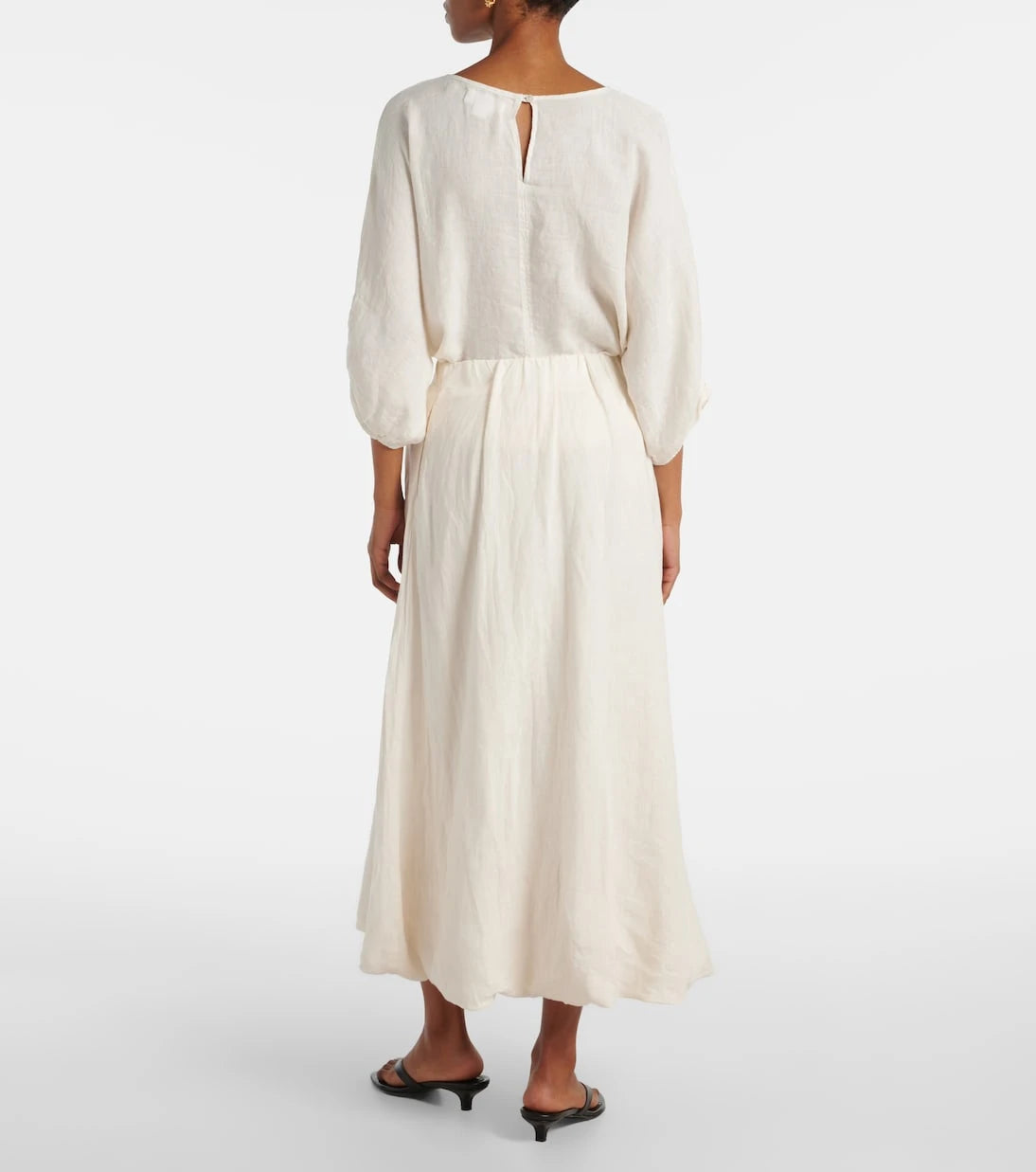 Velvet - Rachelle linen midi skirt