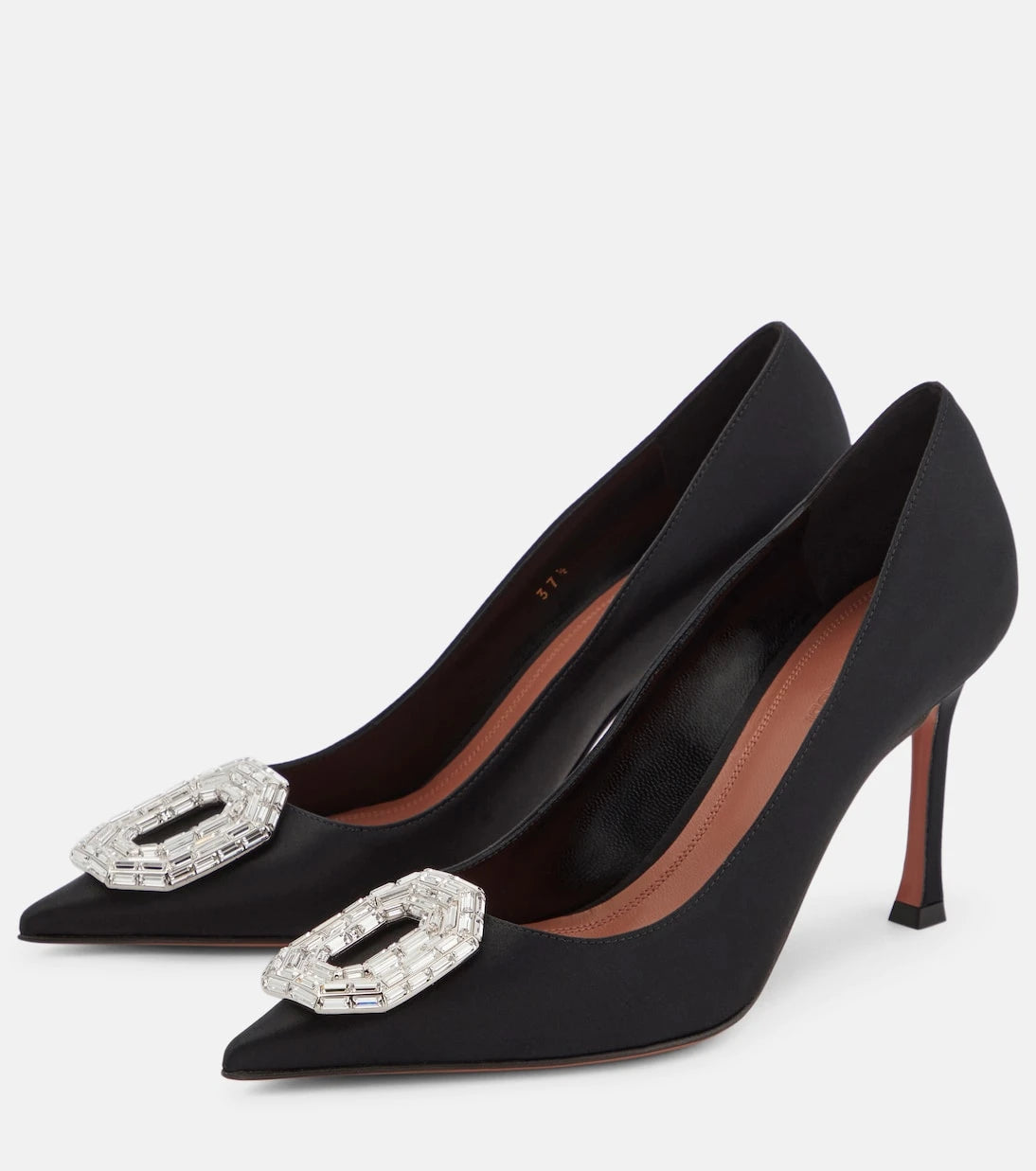 Amina Muaddi - Camelia satin pumps