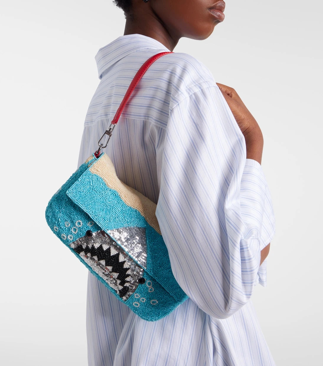 Staud - Tommy beaded shoulder bag
