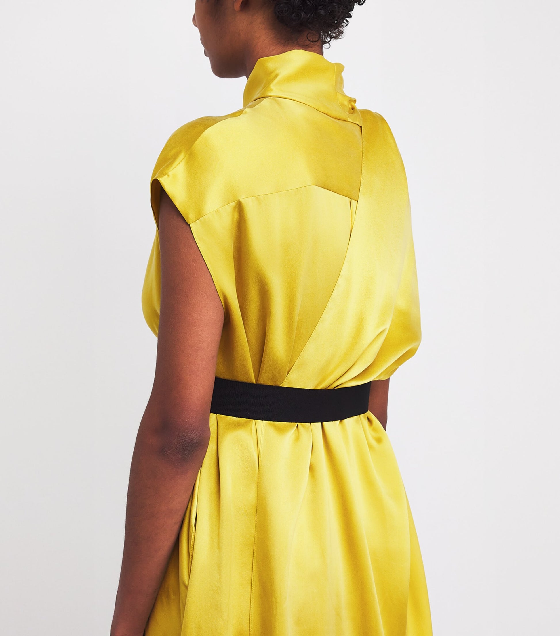 Silk Lysar Midi Dress BRIGHT ZINNIA