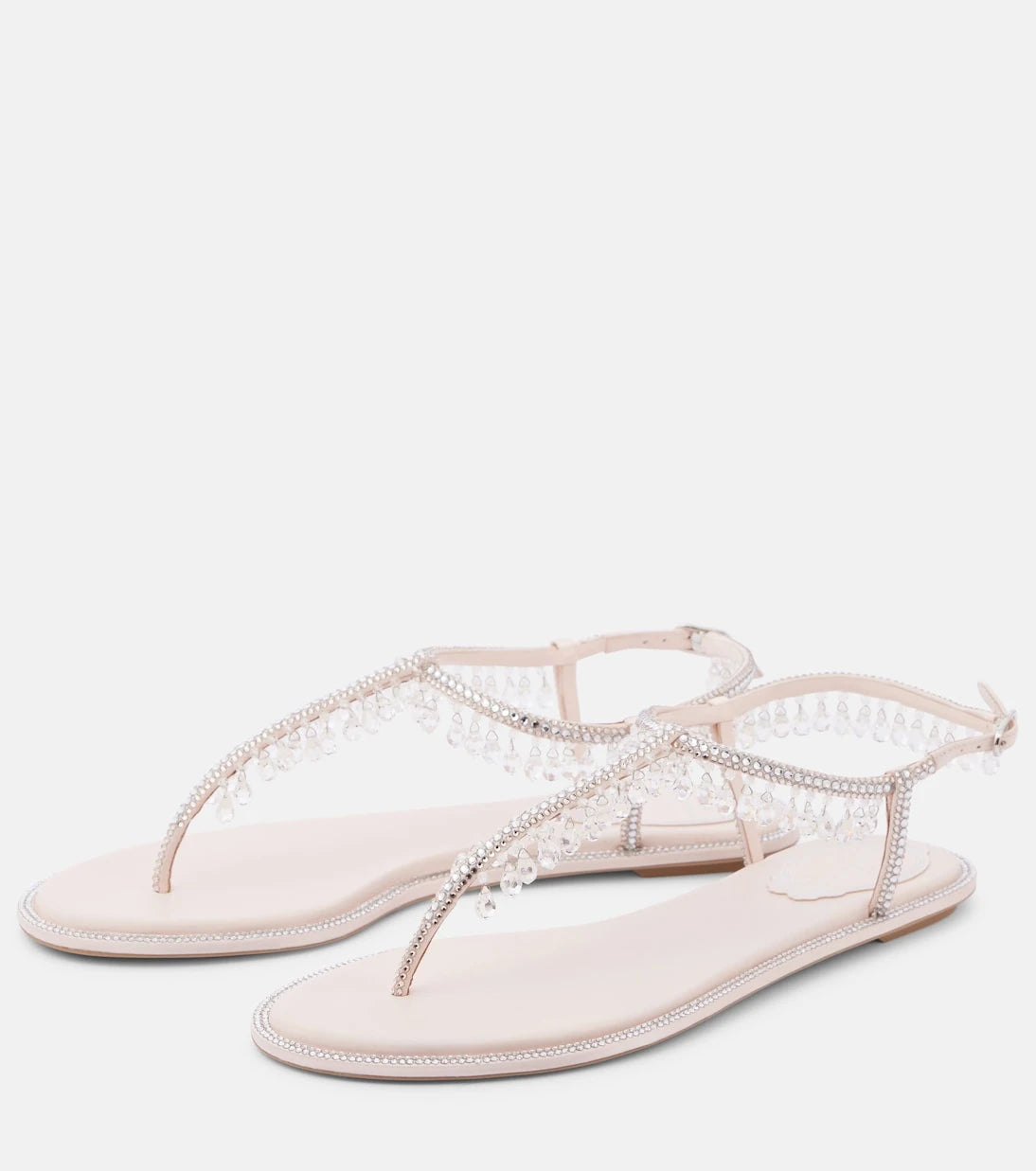 Rene Caovilla - Chandelier embellished thong sandals