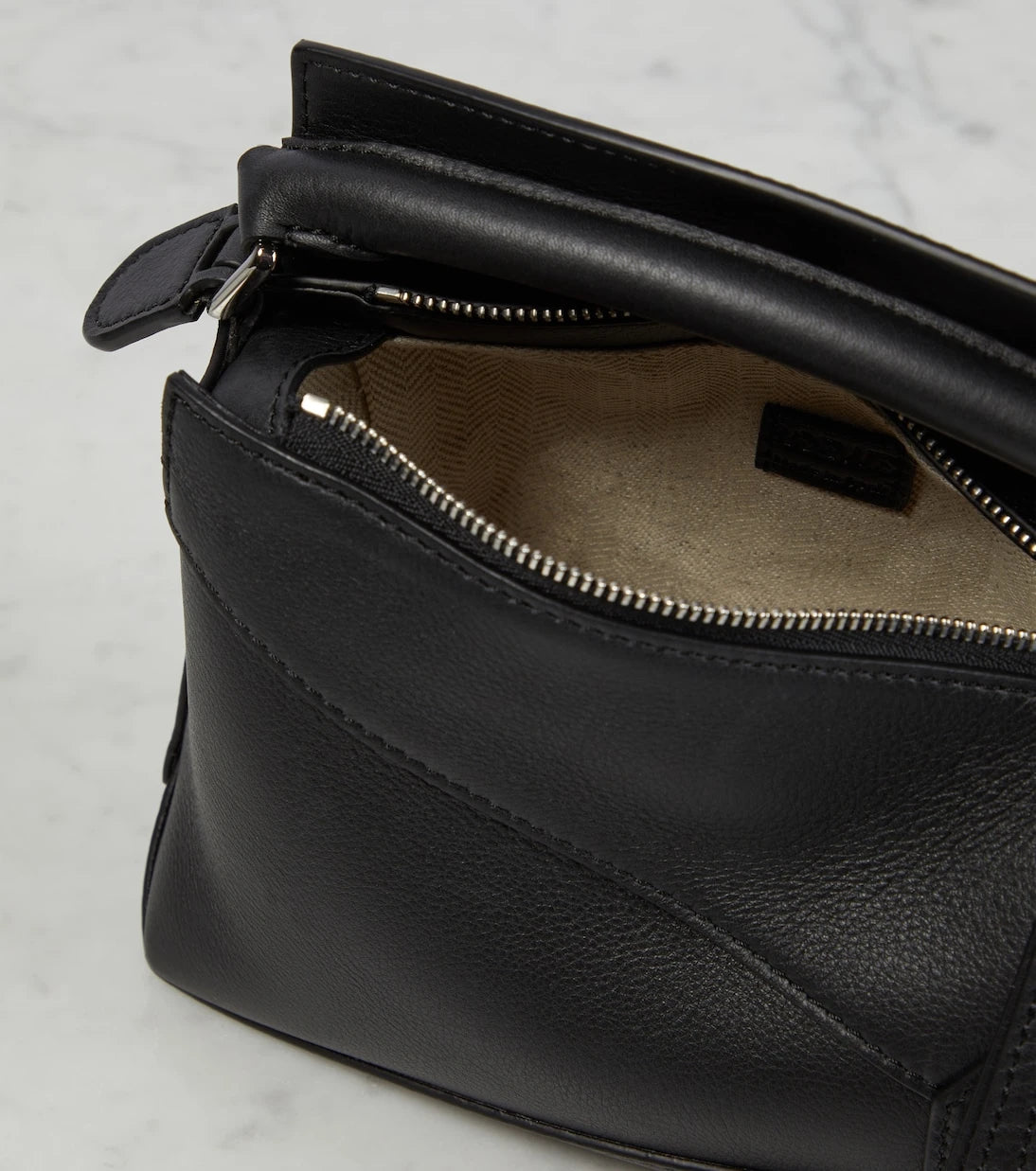 Loewe - Puzzle Edge Mini leather top-handle bag