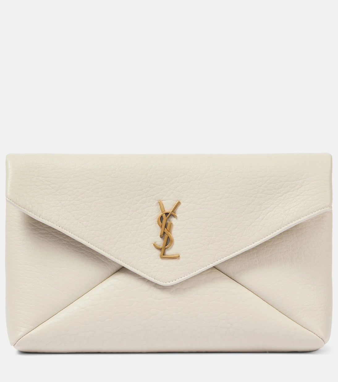 Saint Laurent - Cassandre Large leather clutch