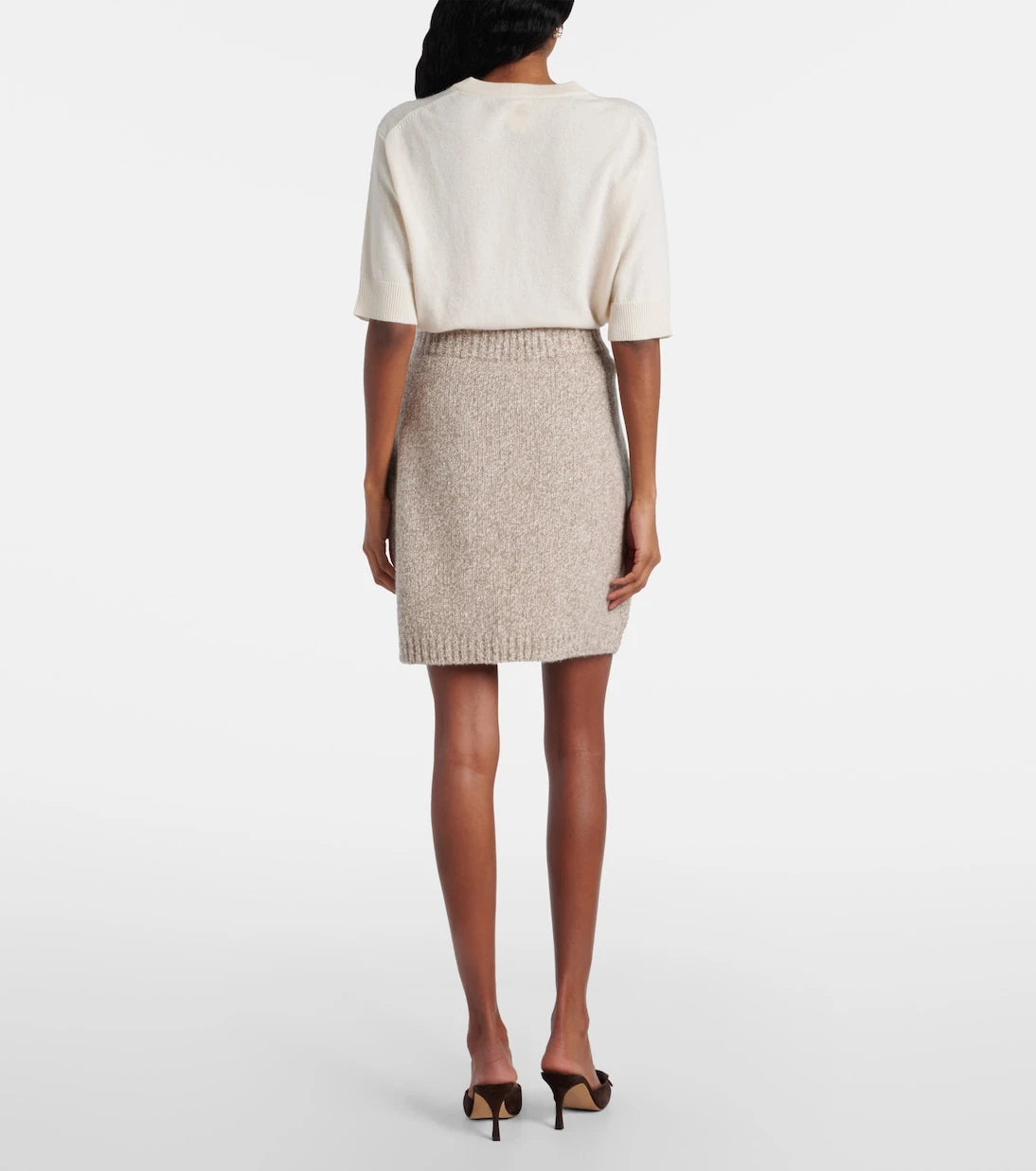 Jardin des Orangers - Cashmere-blend miniskirt