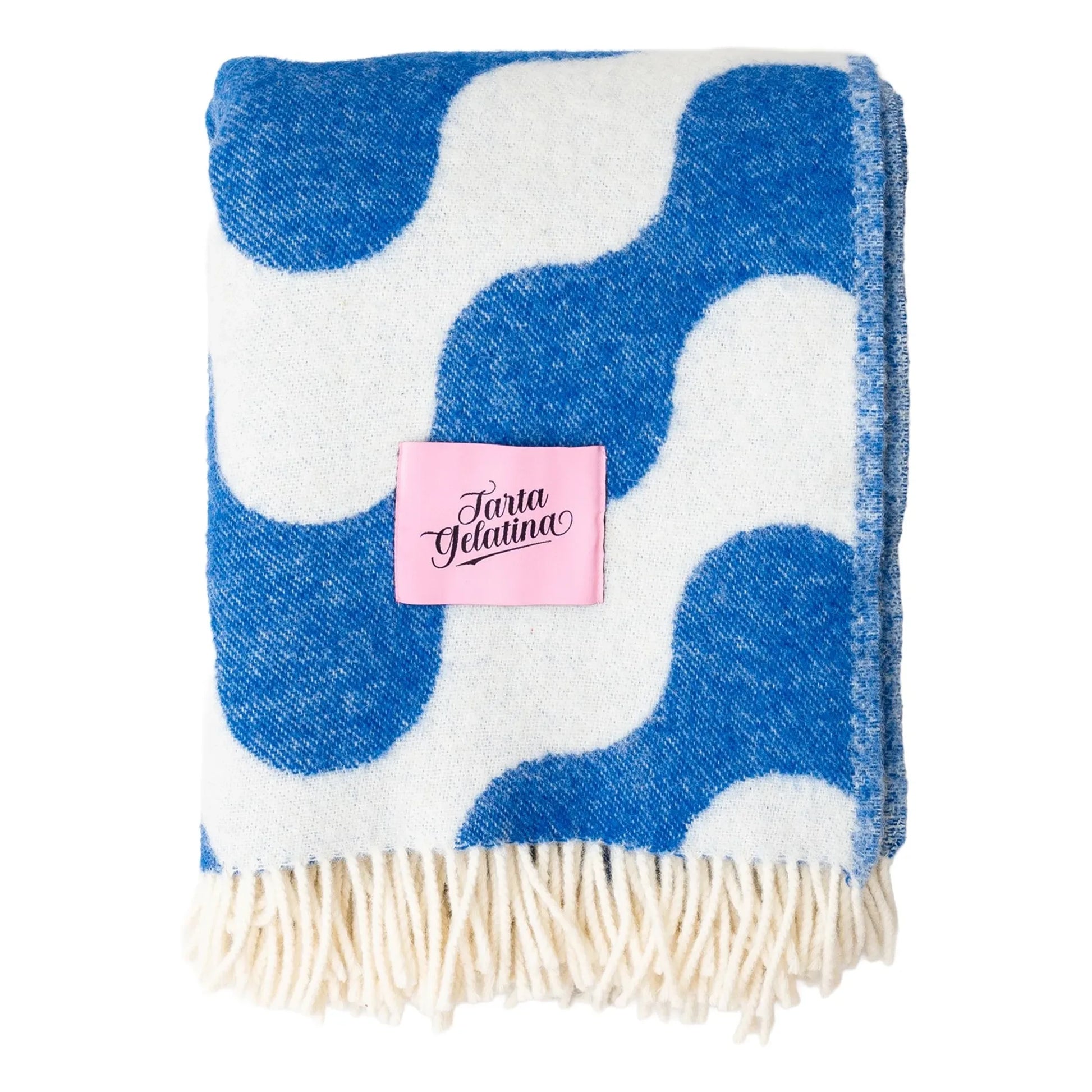 Tarta Gelatina - Medusa wool throw | Blue