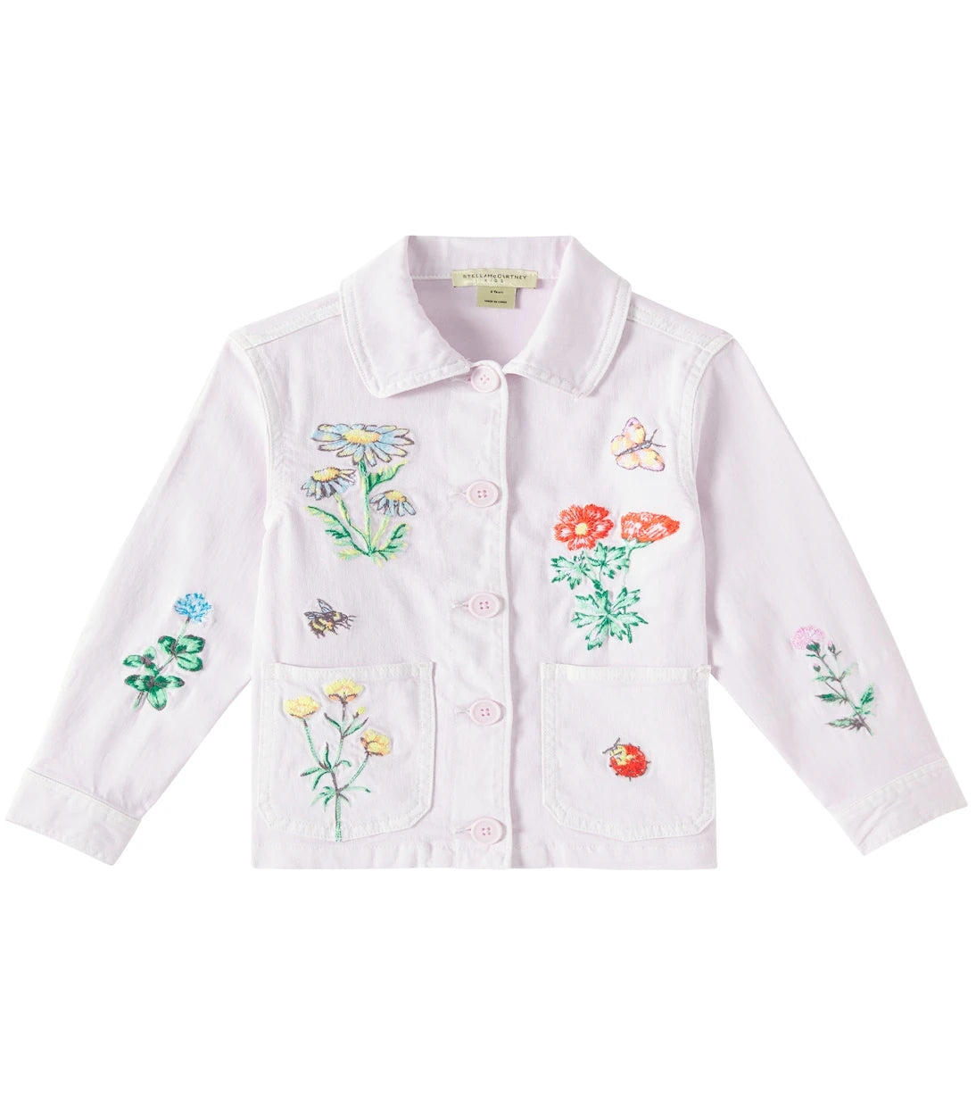Stella McCartney Kids - Embroidered cotton jacket