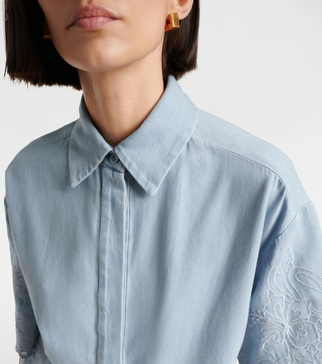 Zimmermann - Daylight broderie anglaise denim shirt