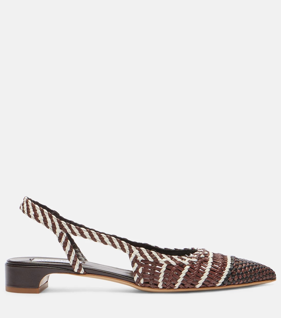Gabriela Hearst - Perro braided leather slingback pumps
