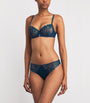 Blue Lace Saga Half-Cup Bra