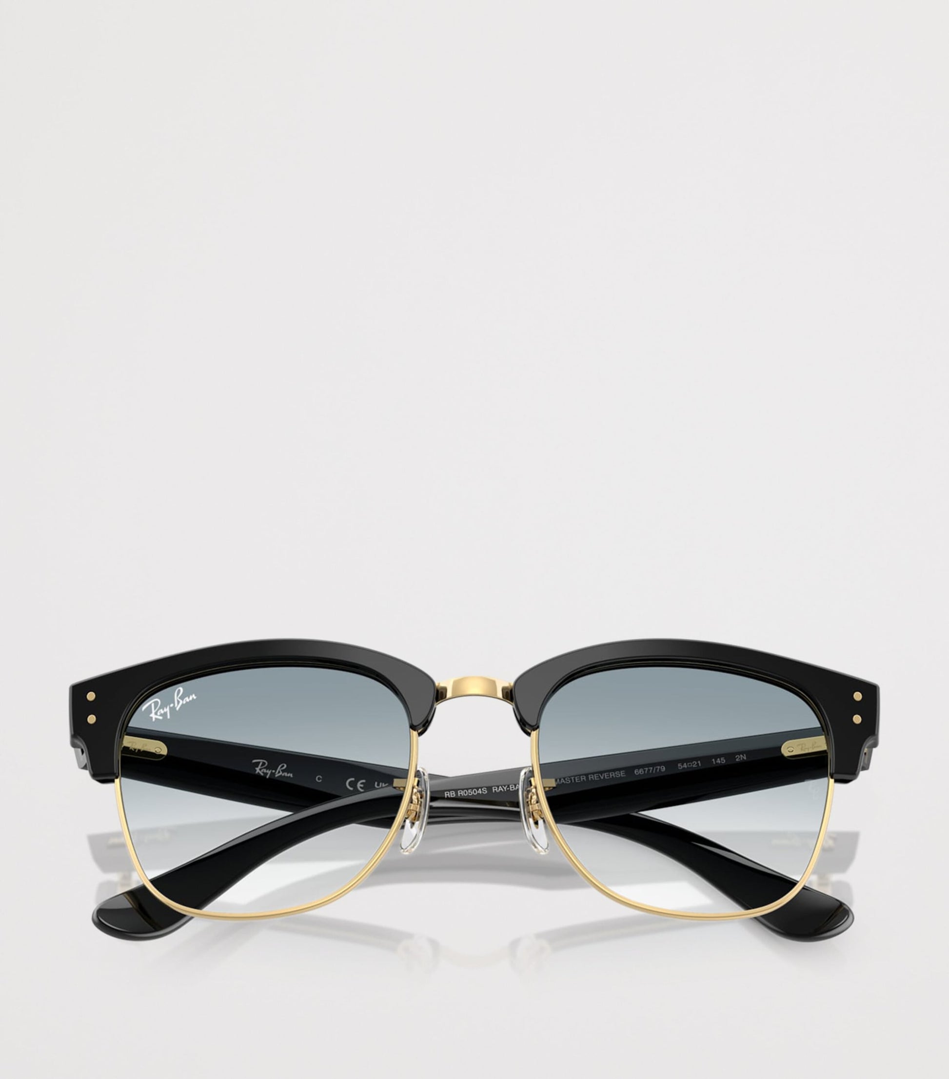 Black Clubmaster Reverse Square Sunglasses