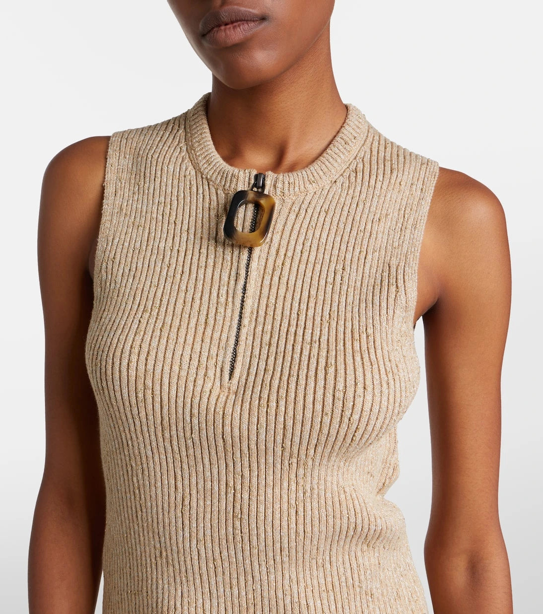JW Anderson - Ribbed-knit cotton-blend tank top