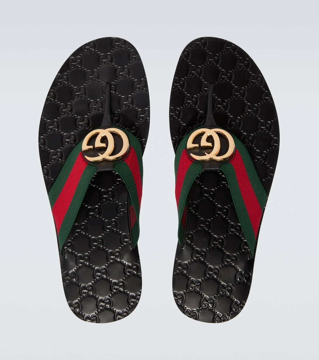 Gucci - Riviera GG leather thong sandals