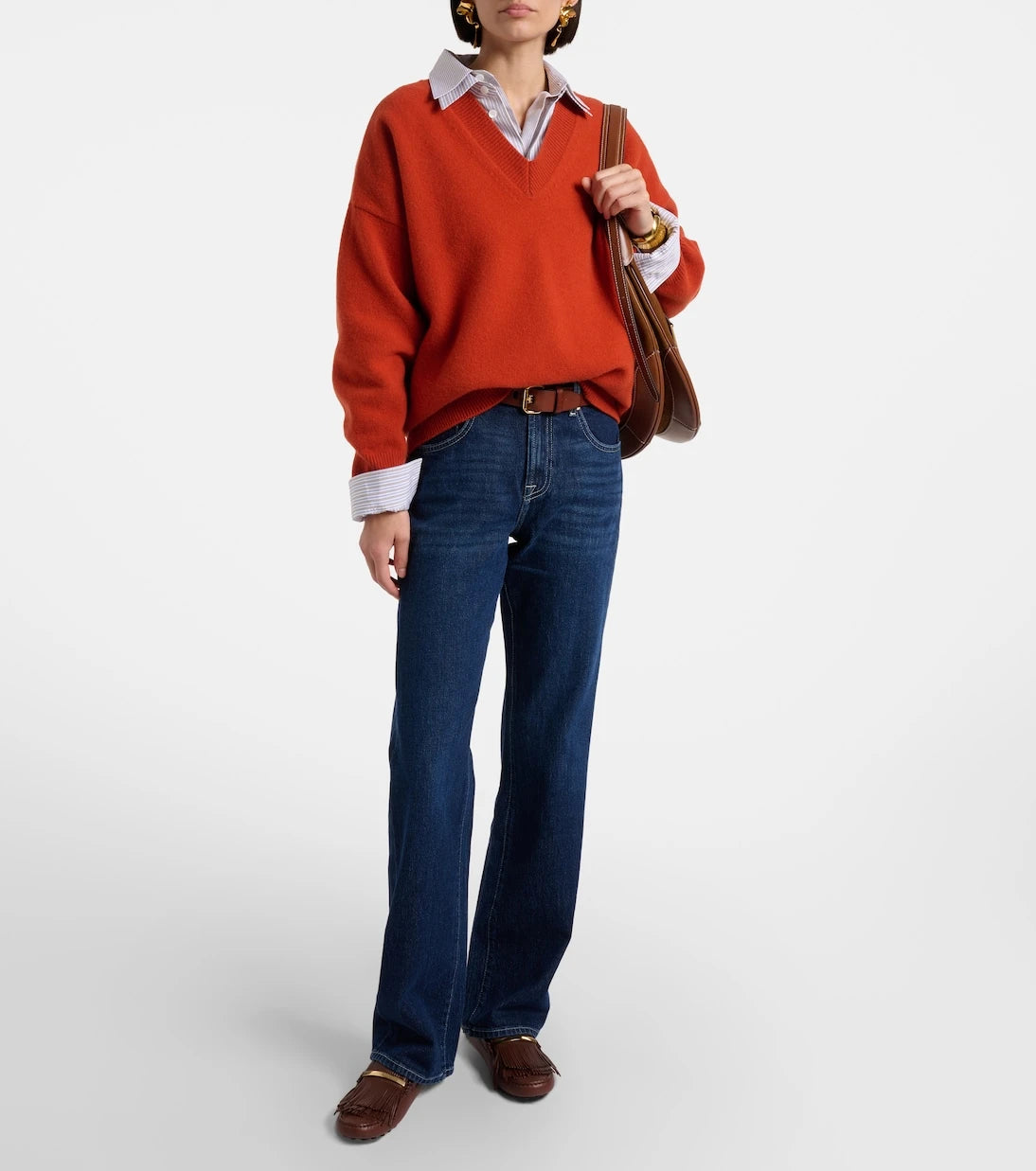 7 For All Mankind - Tess high-rise straight jeans