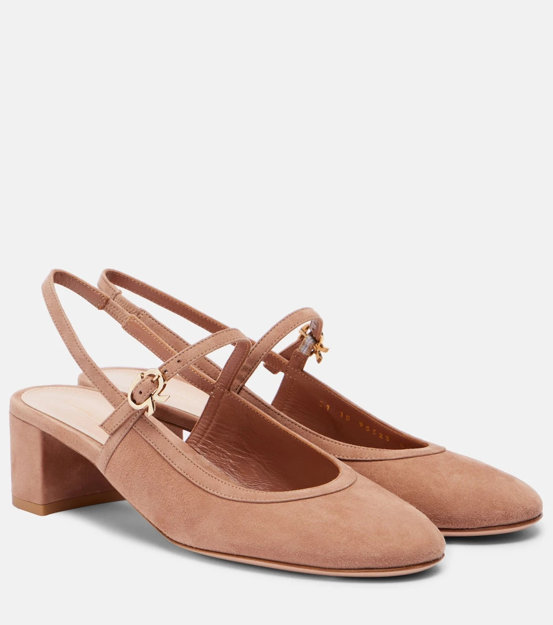 Gianvito Rossi - 45 suede slingback pumps
