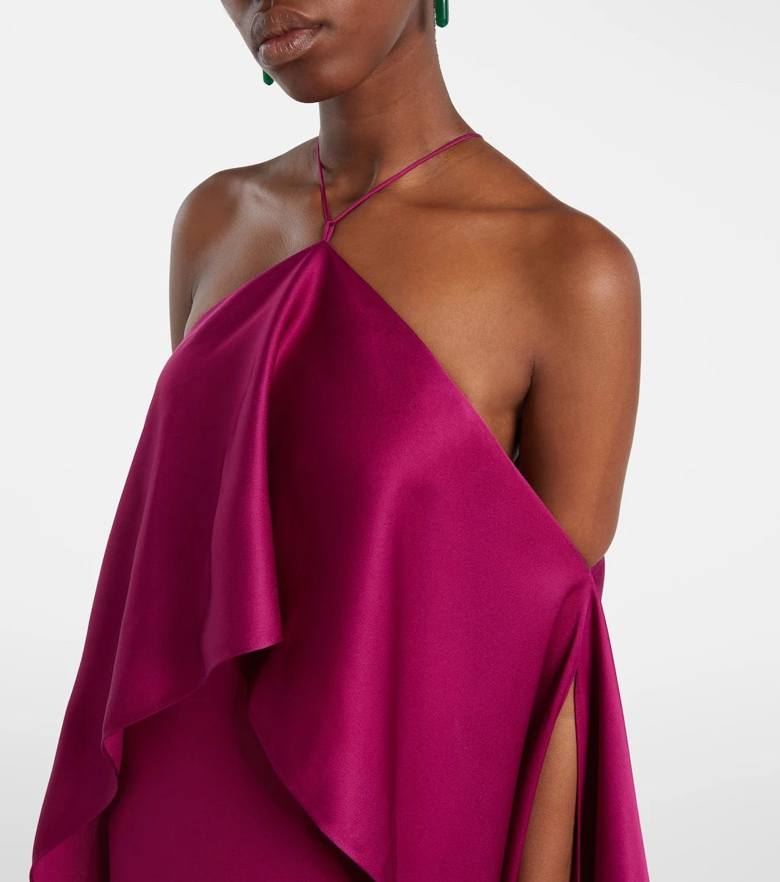 Taller Marmo - Nan draped crêpe cady gown